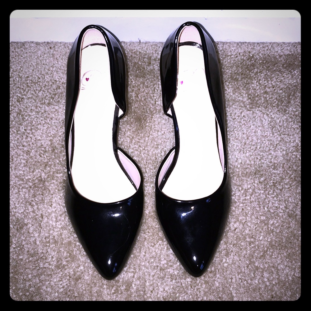 Black Patent Leather Heels